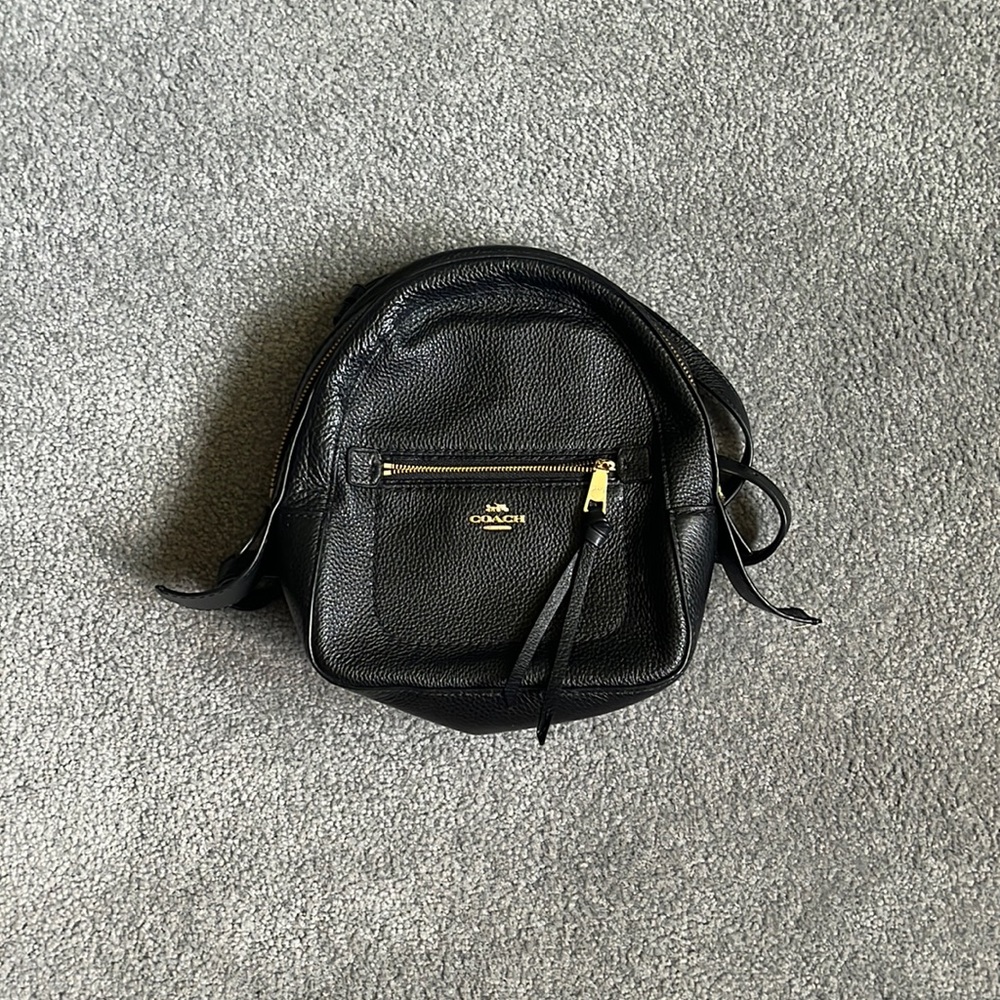 Coach black backpack